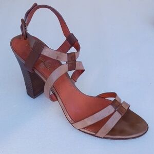 VIA SPIGA Elegant Brown Strappy Heels